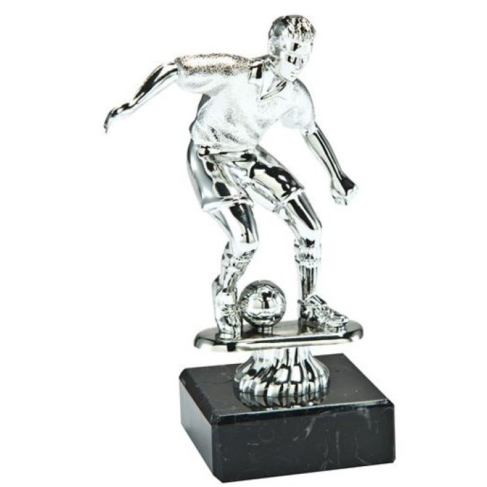  13CM MALE PLASTIC FOOTBALL  TROPHY 